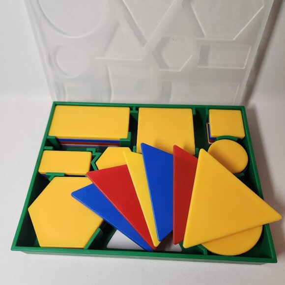 NEW 60 Count Attribute Blocks Math Manipulatives Assorted Colors Sorting Pattern - Picture 6 of 6